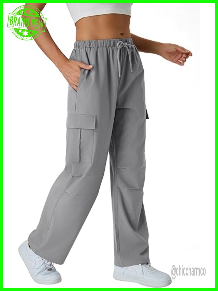 Women's Quick Dry Lightweight Water-Resistant Hiking Cargo Pants With 4 Pockets
